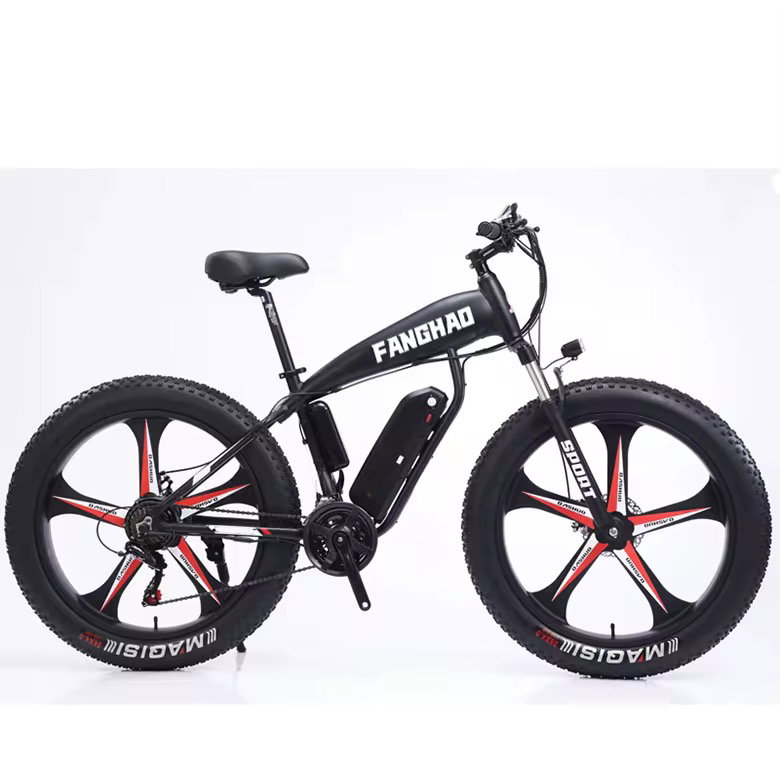 Fat Tire Electric Bike Waterproof Electric Fat Bike Kit Front 500w Downhill Bicycle_0