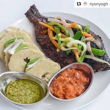 Kenkey with grilled tilapia _0