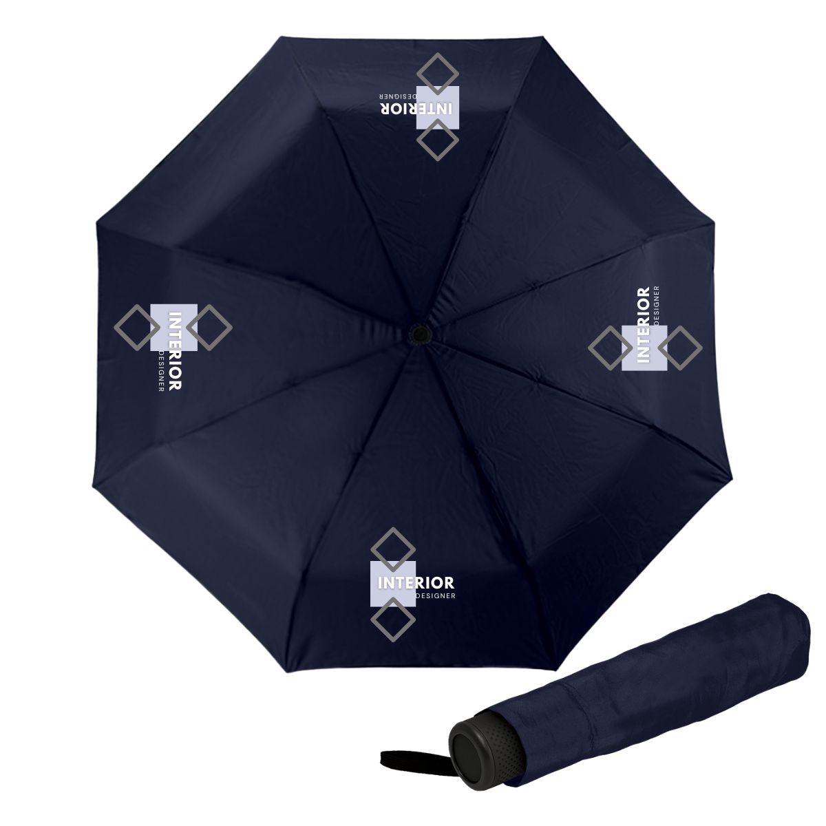 Compact Pop-up Umbrella - Royal Blue_0