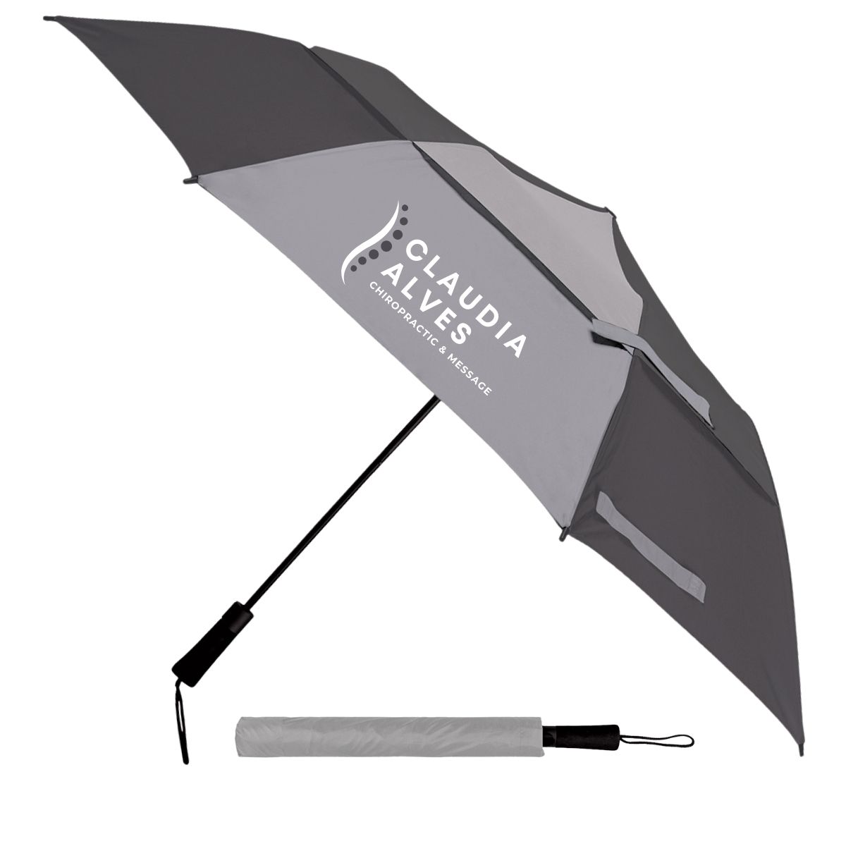 Double Canopy Windproof Umbrella - Gre_1