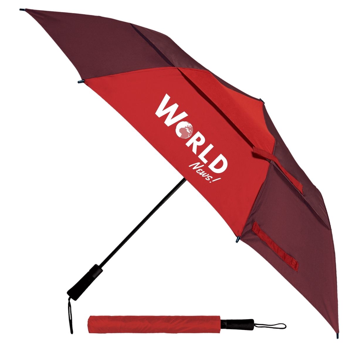 Double Canopy Windproof Umbrella - Gre_0