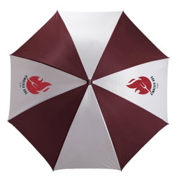 8 Panel Golf Umbrella - White & Burgandy
