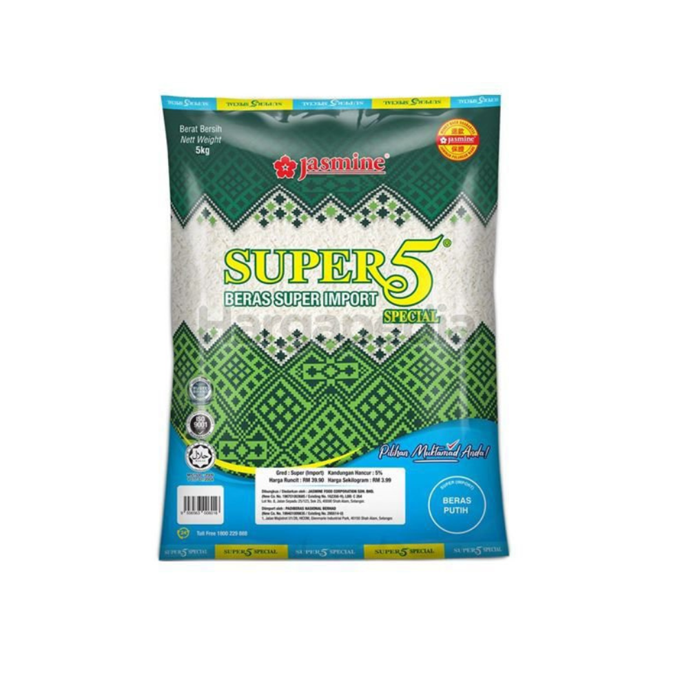 JASMINE BERAS SUPER 5 IMPORTED 5KG_0