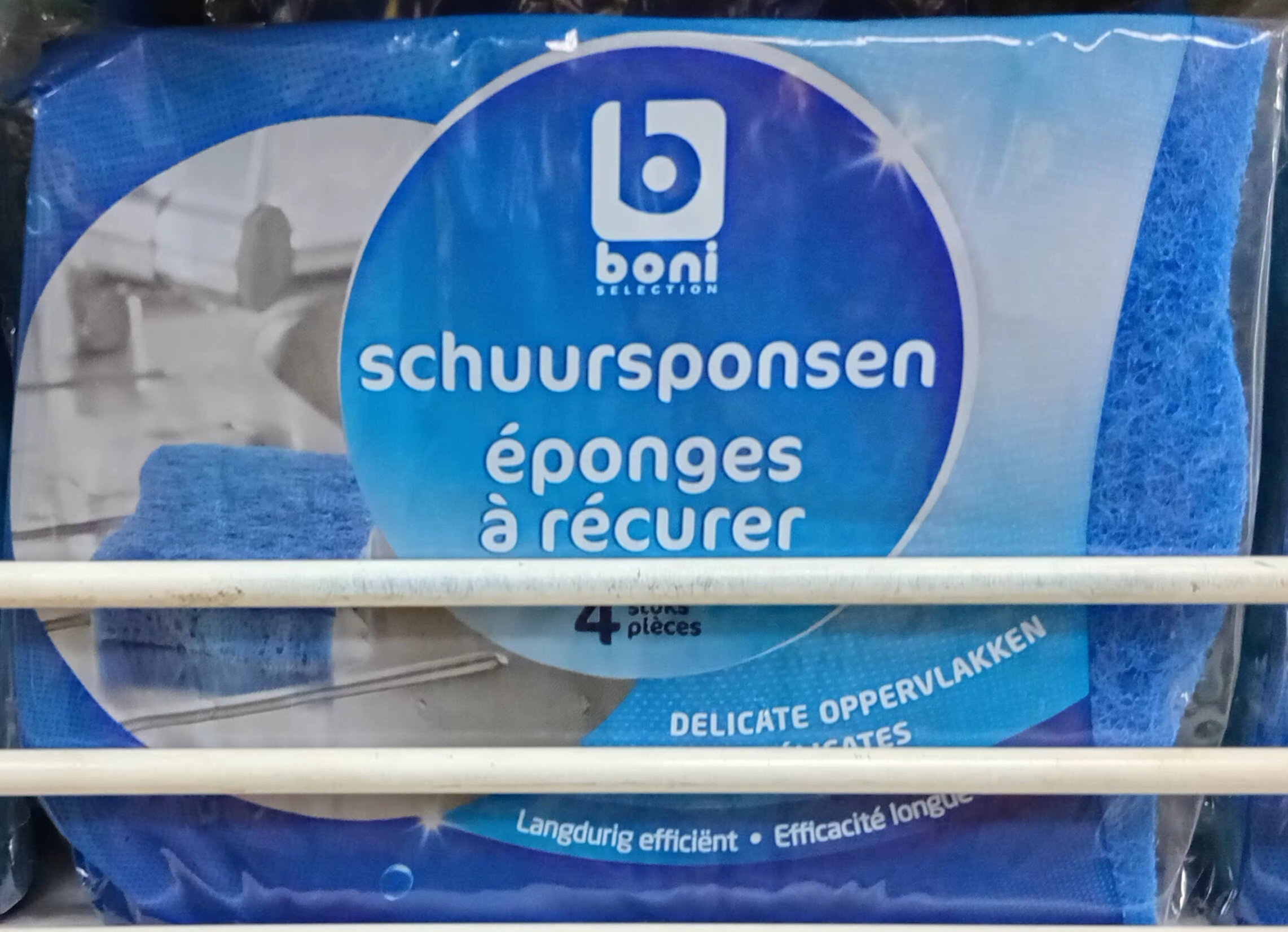 Boni Selection Eponges A Recurer Bleues 4'S
