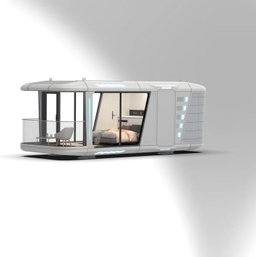 🌌 Modular Luxury Space Cabin – 18m² | Futuristic & Off-Grid Ready