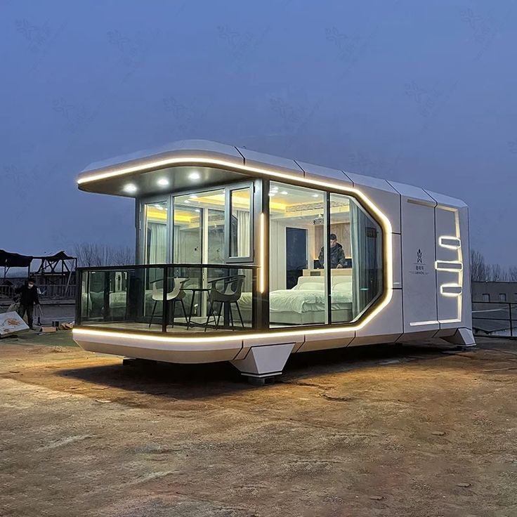 🌌 Modular Luxury Space Cabin – 18m² | Futuristic & Off-Grid Ready_1