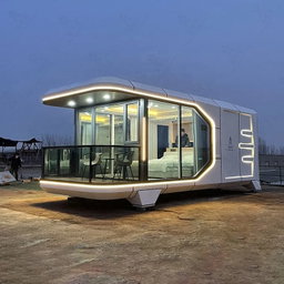 🌌 Modular Luxury Space Cabin – 18m² | Futuristic & Off-Grid Ready