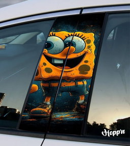 Sponge-bob B Pillar Stickers 