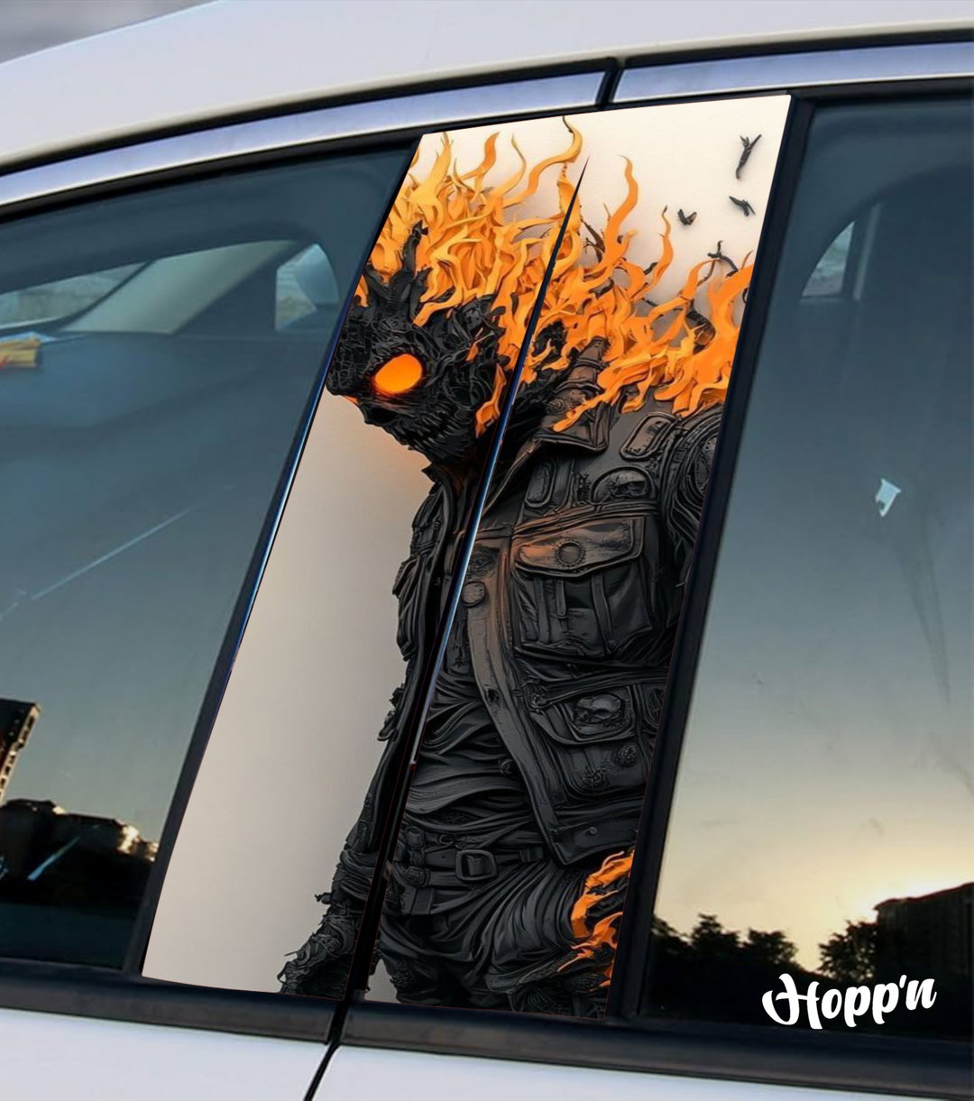 Ghost Rider B Pillar Sticker