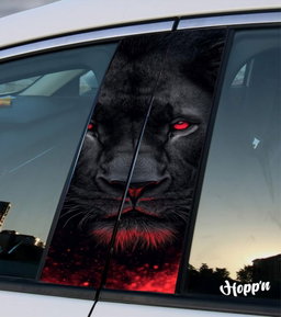 Black Panther B Pillar Sticker 