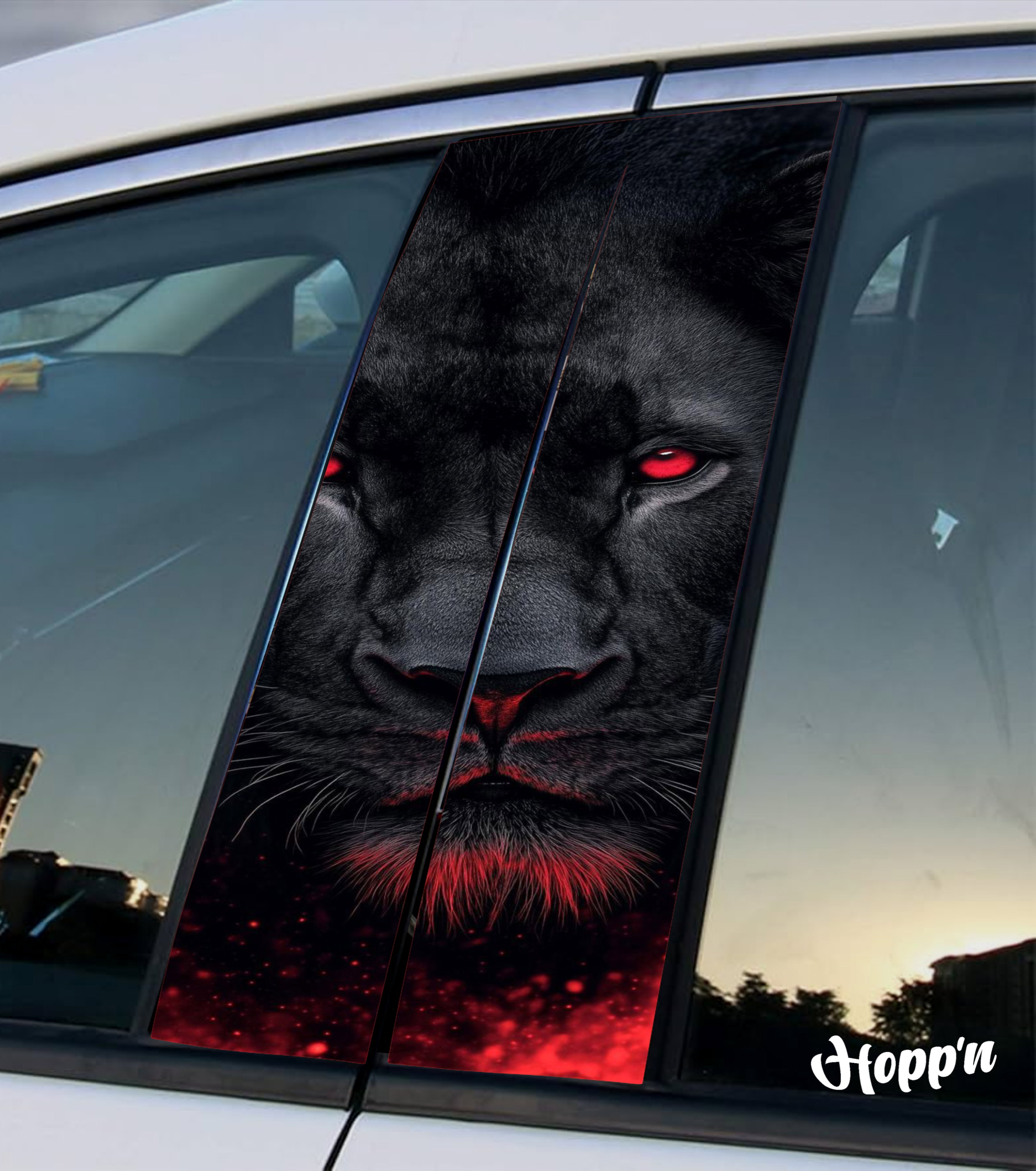 Black Panther B Pillar Sticker