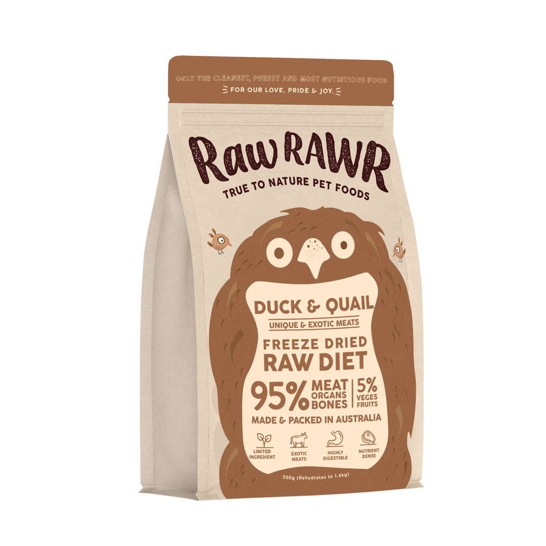 Raw Rawr Duck and Quail