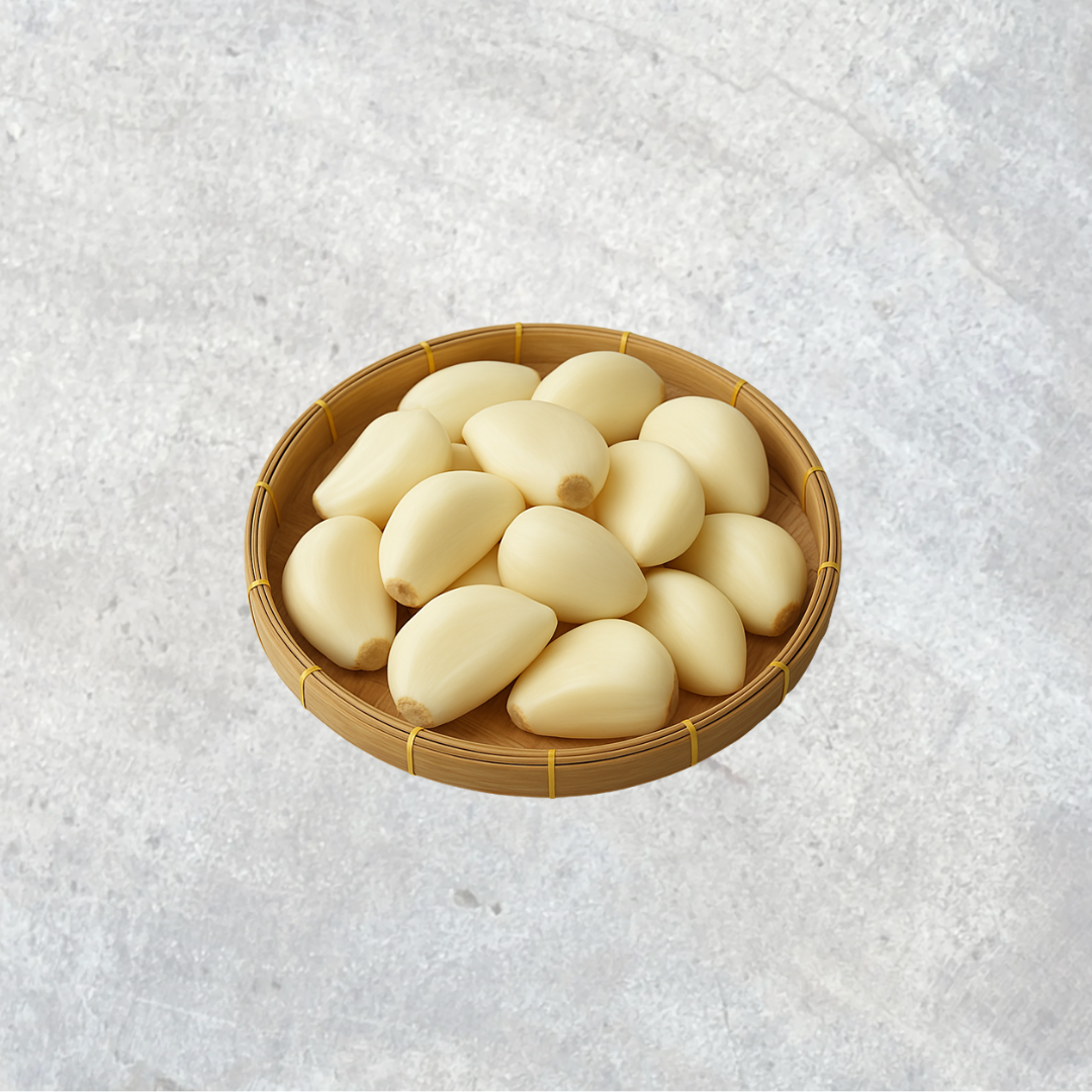 Korean Peeled Garlic 180g 皮むきニンニク 깐마늘_0