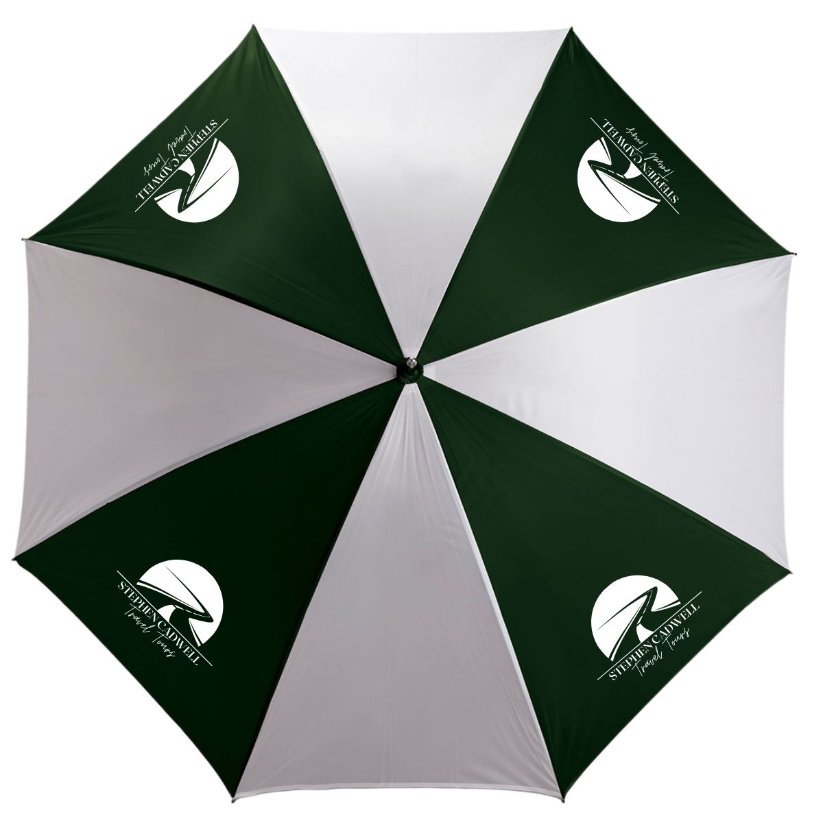 8 Panel Golf Umbrella - White & Red_1