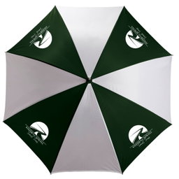 8 Panel Golf Umbrella - White & Red