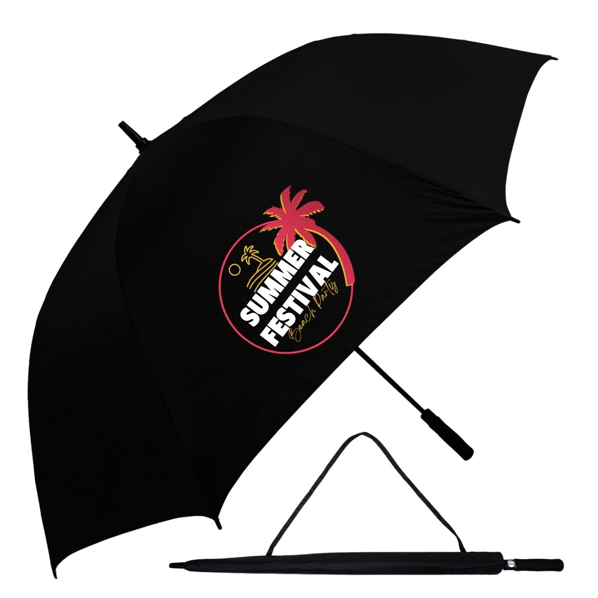 Splash of Colour Golf Umbrella - Grey_8