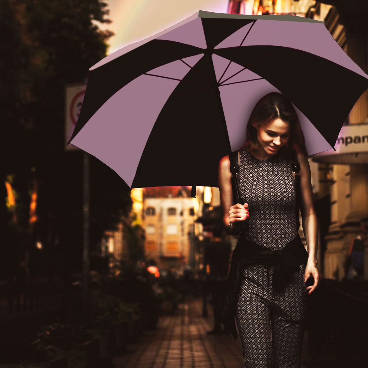 Splash of Colour Golf Umbrella - Grey_9