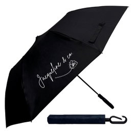 Tartan 2 Fold Umbrella - Navy