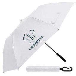 Tartan 2 Fold Umbrella - Navy