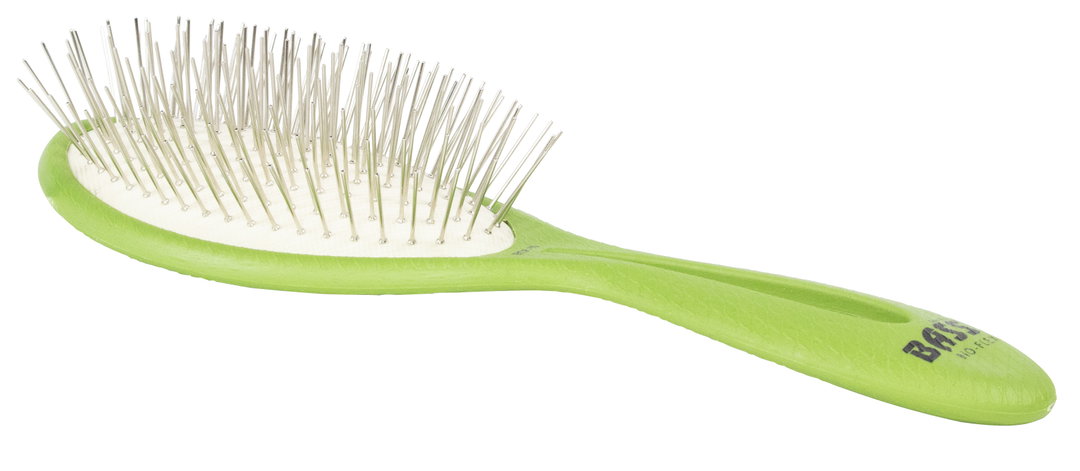 Bass Brush Green Bio Flex Style and Detangle Pet Brush