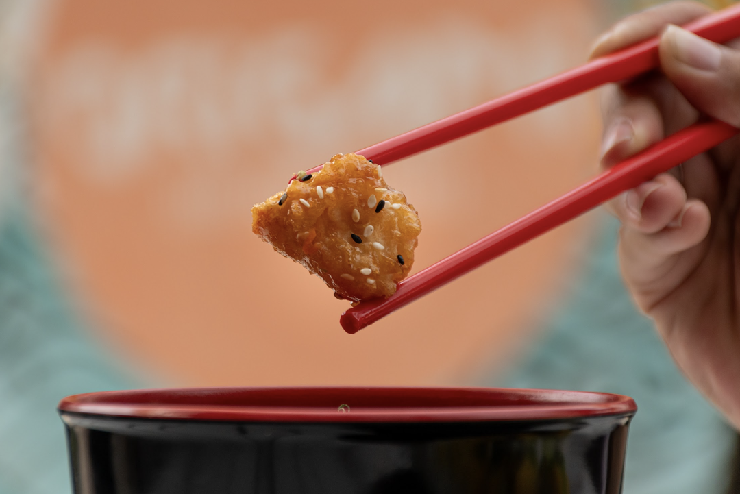 Pollo en salsa Búfalo-Koreana (Chicken with Buffalo-Korean sauce)
