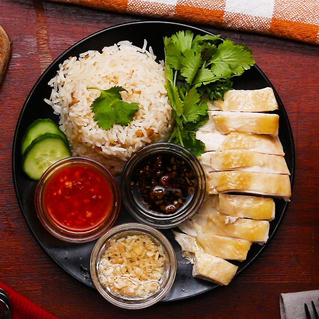 Hainanese Chicken Rice (Halal-حلال)