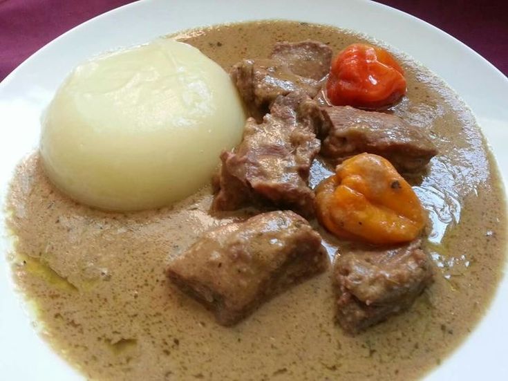IGNAME PILEE + SAUCE ARACHIDE (Viande de Mouton et Fromage) - LA VIEILLE MARMITE