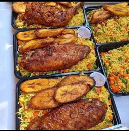 Riz Gras + Aileron Frit/Poisson Frit - CHEZ MAMAN FIFA