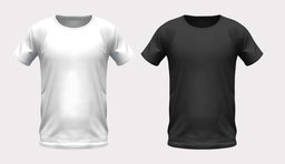Camiseta poliester Negra o Blanca