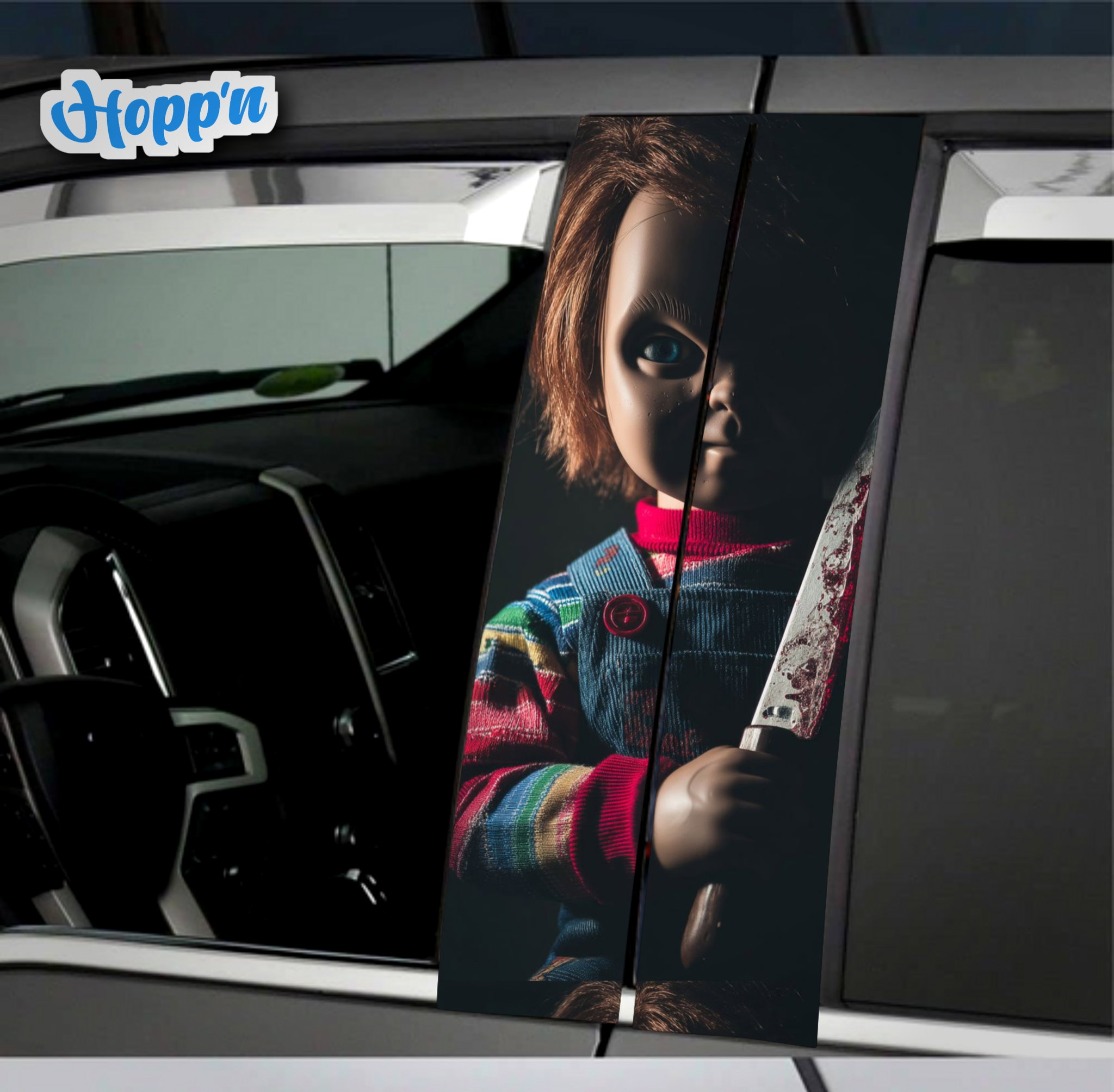 Chucky Armed B Pillar Sticker_0