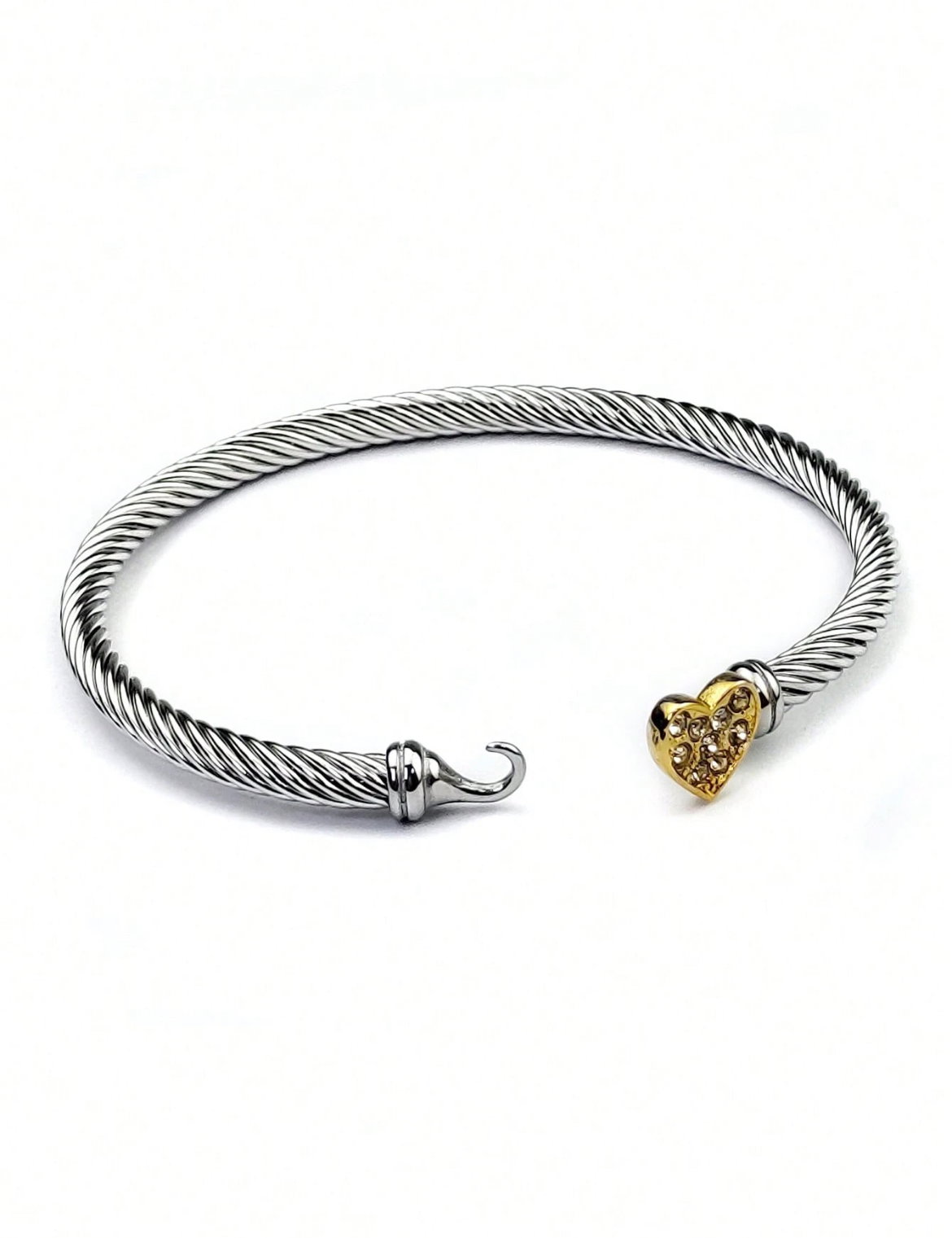 Cable twist Heart Bracelet _2