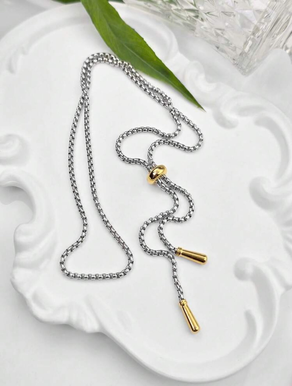 Tassel Teardrop Necklace _1