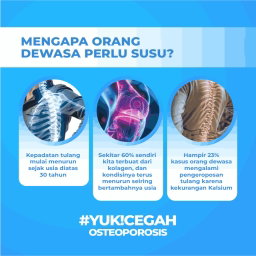 S-GROW GLUCOSAMIL - Susu Bubuk Dewasa Vanila [Untuk Tulang & Sendi]