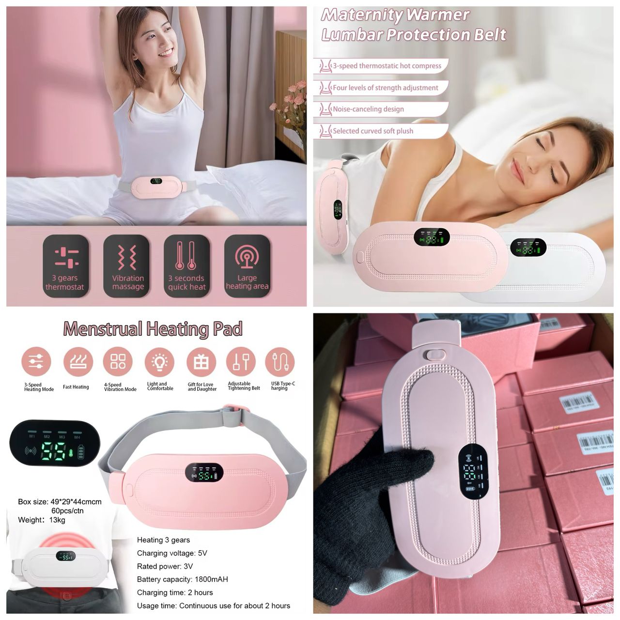 Crampe période menstruelle soulagement de la douleur période menstruelle , coussin chauffant menstruel pour tête et cuir chevelu _0