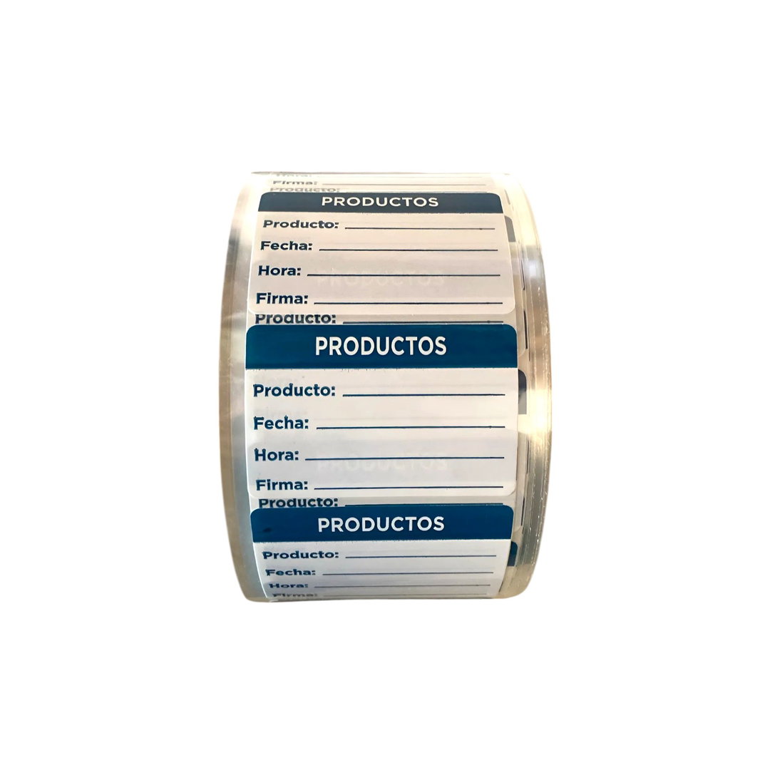 ROLLO DE ETIQUETAS PARA PRODUCTO REFRIGERADO PAQ 1000 PZ