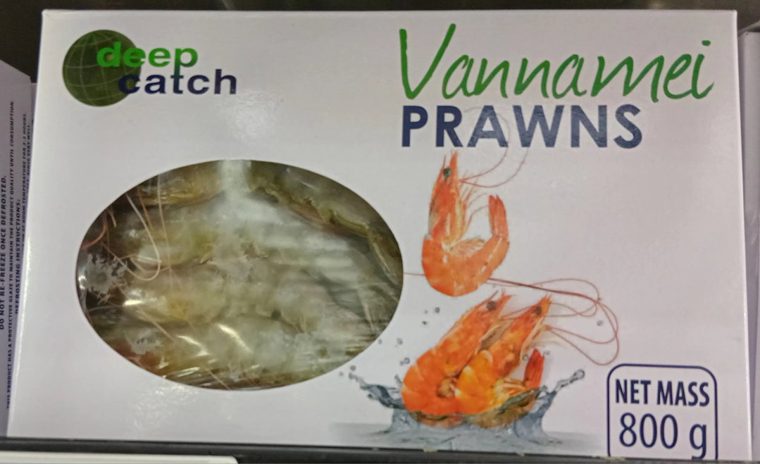 Deep Catch Vannamel Prawns 26/30. 800gr