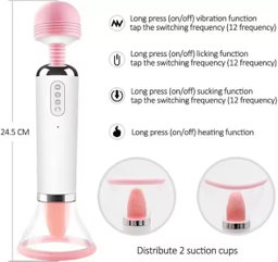Nipple Clit Sucking Vibrators Clitoris Stimulator Power Magic 