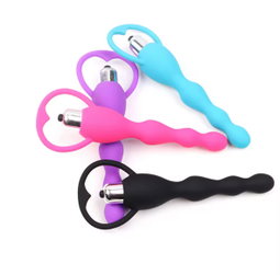 Anal Plug Silicone Sex Toys for Women Anal Beads Vibrator