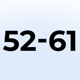 52 - 61 rad 