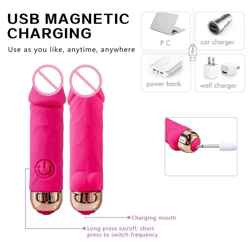 10 Speed Mini Bullet Vibrator for Women USB Charging_2