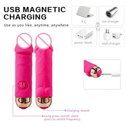 10 Speed Mini Bullet Vibrator for Women USB Charging