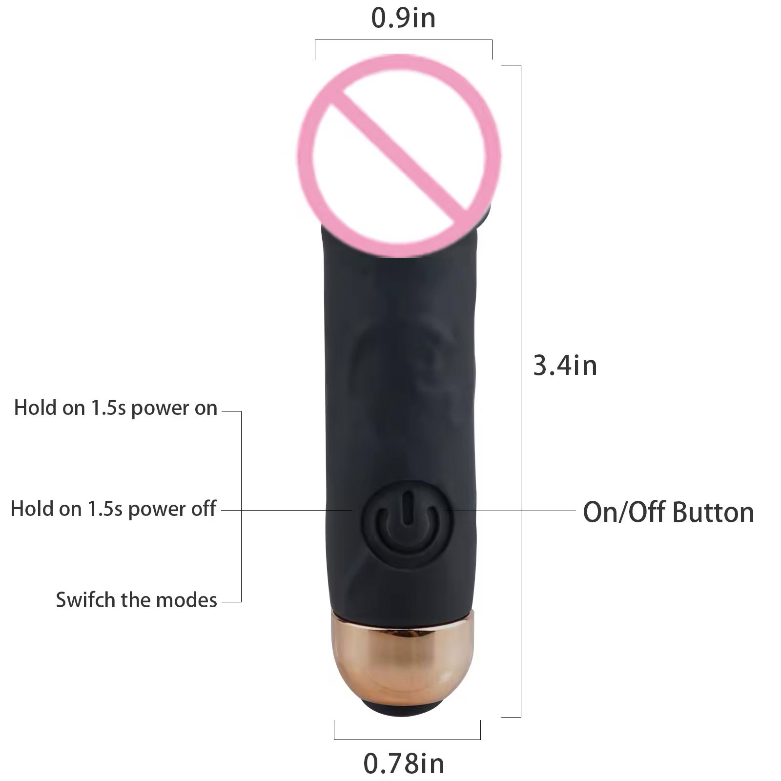 10 Speed Mini Bullet Vibrator for Women USB Charging_3