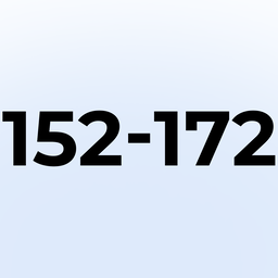 152 - 172 rad 