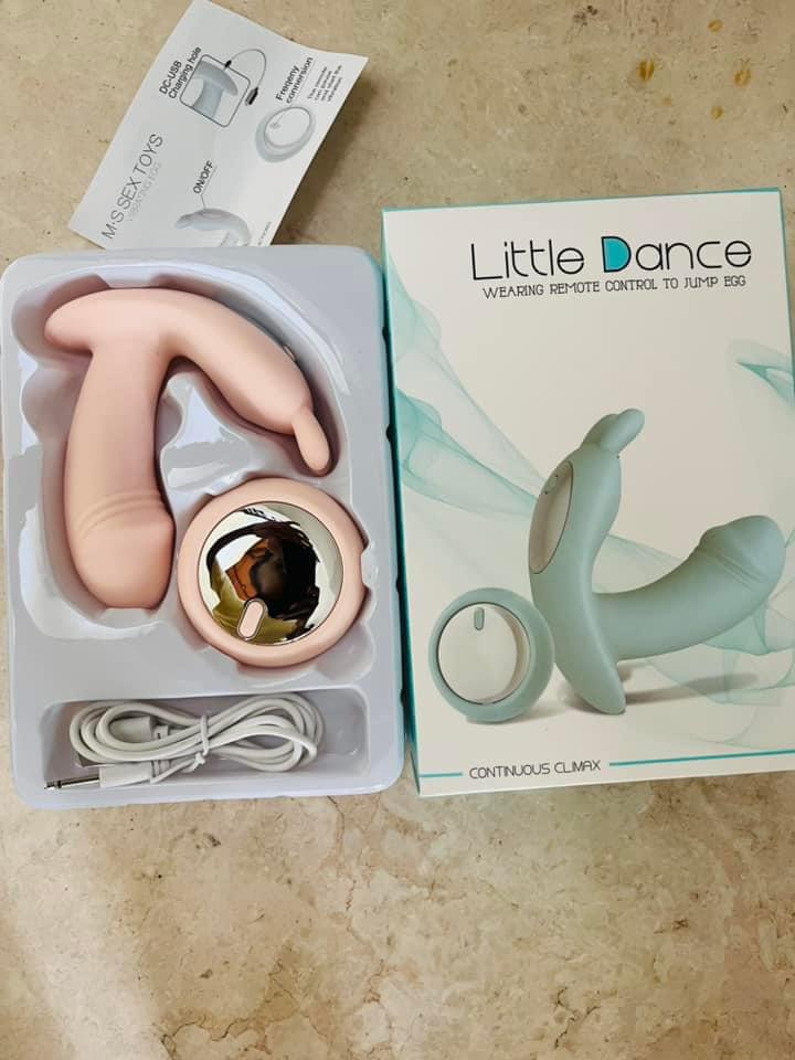 2 in1 Wearable Tongue Licking Dildo Vibrator
