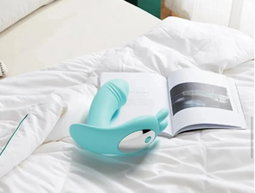 2 in1 Wearable Tongue Licking Dildo Vibrator