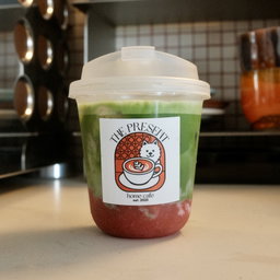 Iced Strawberry Matcha Latte