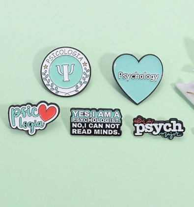 5pcs Psychology Health Brooch_0