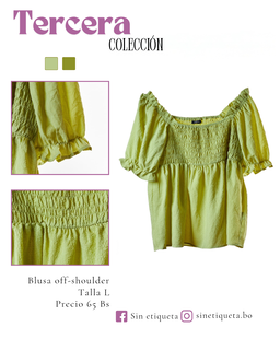 Blusa off-shoulder