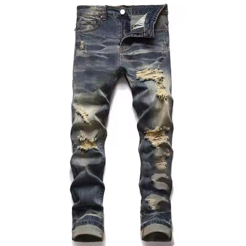 New Catalog Trendy Spring Summer 2025 Y2k Clothing Denim Amirys Jeans Pants for Men Vintage Jeans Men Custom Stacked Jeans_2
