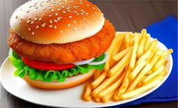 Chicken Burger & Chips
